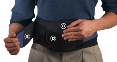 Фиксаторы, бандажи - Спина, Mueller Lumbar Back Brace with Removable Pad, Мир-Спорт - спортивная медицина, ортопедия, пояс для спины